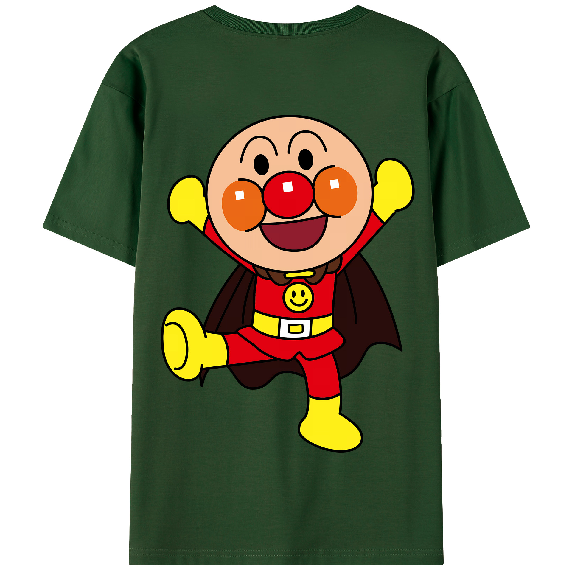 （画像用） アンパンマン Anpanman 綿100％半袖Tシャツ（背面プリント）